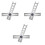 Adjustable Drill Bits Plastic Silver For Professional Use 3set 3
