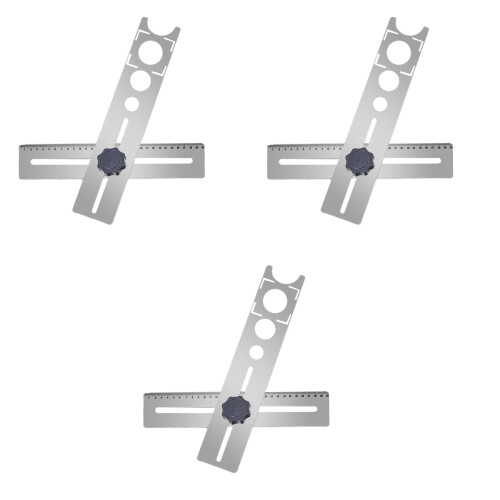 Adjustable Drill Bits Plastic Silver For Professional Use 3set 2