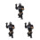 3Pcs Realistic Plastic Gorilla Figurines Wildlife Education Playset 6