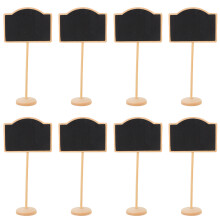 20Pcs Mini Blackboard Signs Lightweight Wooden Chalkboard Decor Black
