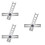 Adjustable Drill Bits Plastic Silver For Professional Use 3set 7