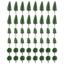 100Pcs Miniature Model Trees For Train Scenery And Micro Landscape