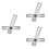 Adjustable Drill Bits Plastic Silver For Professional Use 3set 6