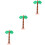 3Pcs PVC Inflatable Tree Toy Party Ornament Decor 7