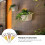 6Pcs Golden Artificial Flower Basket Elegant Wall Decoration 9