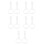 10Pcs White Training Pull Up Rings for Playpen Lightweight 6