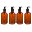 8Pièces Flacons Pression Cosmétiques Robust Light Brown Pour Voyage 1
