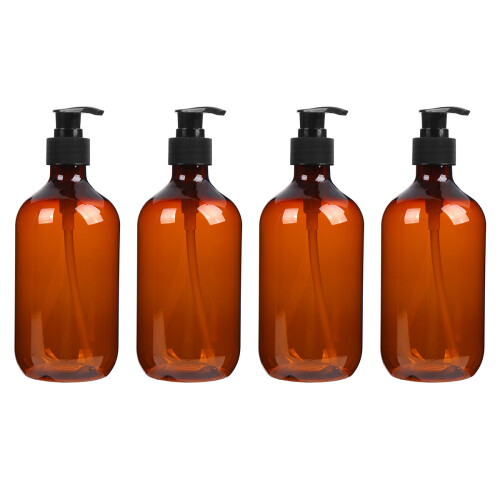 8Pièces Flacons Pression Cosmétiques Robust Light Brown Pour Voyage