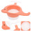 3Pcs Kitchen Sink Draining Basket Orange Filter Catcher for Debris 9