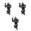 3Pcs Realistic Plastic Gorilla Figurines Wildlife Education Playset 2