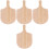 4Pcs Wood Pizza Peel Multipurpose Paddle Bread Cake Cutting Board 5