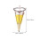 6Pcs Golden Artificial Flower Basket Elegant Wall Decoration 4