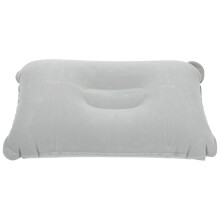 Portable Grey PVC Inflatable Camping Pillow for Office Napping