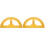 2Pcs Handheld Yellow Wooden Protractor Large Angle Measuring Tool 3