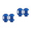 4Pcs Blue Plastic Trampoline Pole Caps for Protective Replacement 9