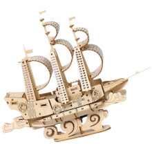 Wooden 3D Ocean Sailboat Puzzle Diy Nautical Ship Model