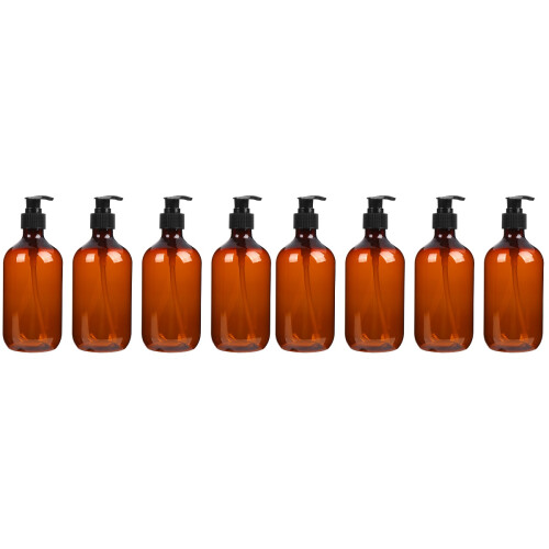 8Pièces Flacons Pression Cosmétiques Robust Light Brown Pour Voyage 1