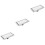 3Pcs Linear Shower Drain Rectangle Floor Drain With Removable Strainer 6