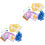 2Sets Wood Letter Block Toy Kids Alphabet Learning Educational Tool 5