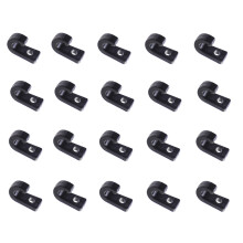 60 Pcs Plastic Bungee Boat Buckles For Canoe Kayak Row Boats Black