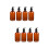8Pièces Flacons Pression Cosmétiques Robust Light Brown Pour Voyage 7