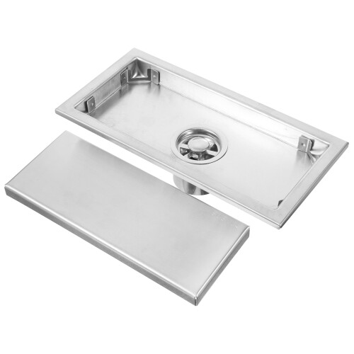 3Pcs Linear Shower Drain Rectangle Floor Drain With Removable Strainer 1