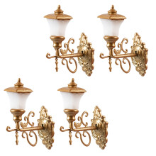 8St Tiny Wandlampen Gouden Mini Lamp Model Voor DIY Landschap