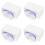 4Pcs White Playpen Non-Slip Suction Cup Connector Plastic Base 7