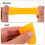 Orange Silicone Finger Covers Gardening Craft Projects 60pack 10