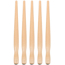 25Pcs Khaki Wood Calligraphy Pen Holder for Daily Drawing Use