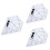 3Pcs Craft Sewing Ruler White Transparent for Precise Garment Making 6