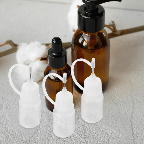 90Pcs Small Transparent Oil Applicator Bottles with Pointed Nozzle 2