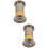 2Pcs Adjustable Copper Peephole Door Viewer Dark Brown Security 7