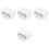 4Pcs White Playpen Non-Slip Suction Cup Connector Plastic Base 5