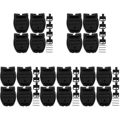 5 Sets Backpack Buckle Black Special Plastic Button 2
