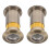 2Pcs Adjustable Copper Peephole Door Viewer Dark Brown Security 3