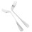 10Pcs Silver Angled Forks for Elderly Feeding Durable Stainless Steel 1