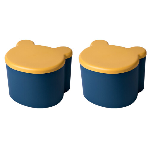 2 Pcs Toy Storage Box Storage Table Plastic Car Child 1