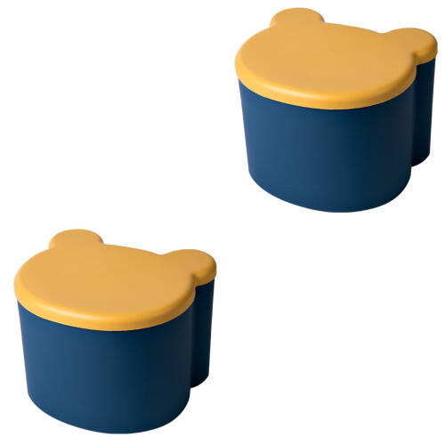 2 Pcs Toy Storage Box Storage Table Plastic Car Child 2