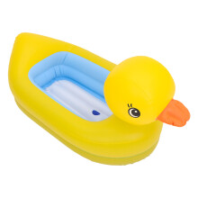 Yellow Baby Bathtub Inflatable PVC Portable Travel Tub
