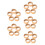 25Pcs Solid Natural Wood Bracelet Rings for Craft Making 6
