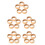 25Pcs Solid Natural Wood Bracelet Rings for Craft Making 9