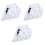 3Pcs Craft Sewing Ruler White Transparent for Precise Garment Making 3