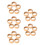 25Pcs Solid Natural Wood Bracelet Rings for Craft Making 10