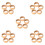 25Pcs Solid Natural Wood Bracelet Rings for Craft Making 4