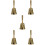 5 Count Hotel Bell Hand Held Ring For Service Decoration Restaurant 8