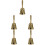 5 Count Hotel Bell Hand Held Ring For Service Decoration Restaurant 6