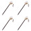 4Stk Tassel Haarstäbe, Haarnadeln, Solid Und Leicht, Festlich 3
