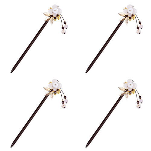 4Stk Tassel Haarstäbe, Haarnadeln, Solid Und Leicht, Festlich 2