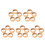 25Pcs Solid Natural Wood Bracelet Rings for Craft Making 8